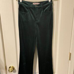 Traffic People Dark Hunter Green Corduroy Flare Pants - Size XS - 70s Boho